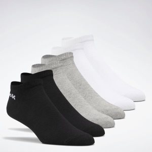 Reebok Active Core Low-Cut Socken Herren - Weiß/Schwarz/Grau - DE 016-MDI